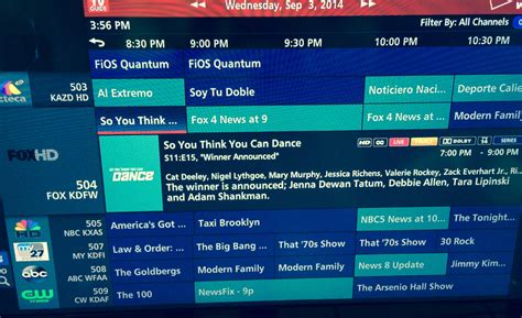 verizon fios program guide.